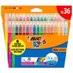 Bic Estuche 36 Rotuladores Kids Super Lavable