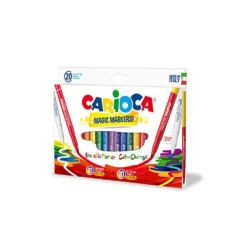 CARIOCA Caja 20 Rotuladores Colores Magic Marker