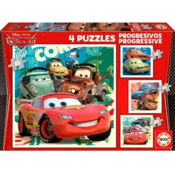 Cars Puzzle Progresivo Dora 2 12-16-20 Piezas