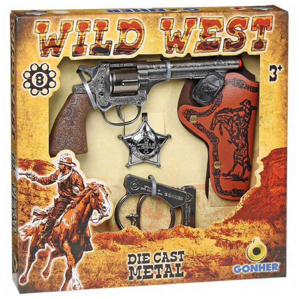 Revolver Wild West Set 8 Tiros