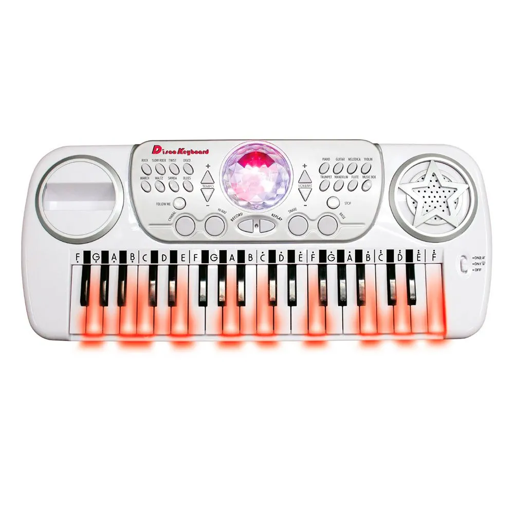 Teclado Electrónico Disco Con Taburete - Image 2