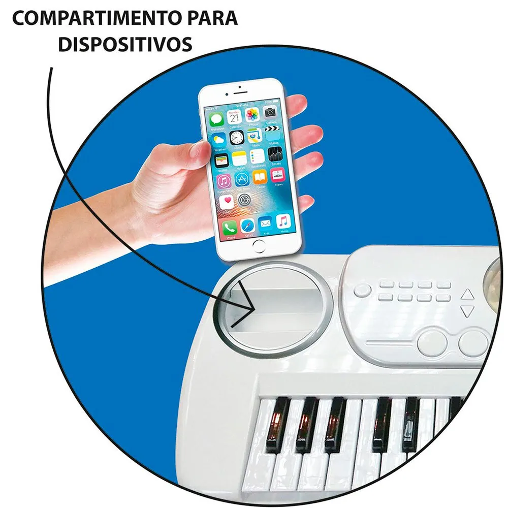 Teclado Electrónico Disco Con Taburete - Image 4