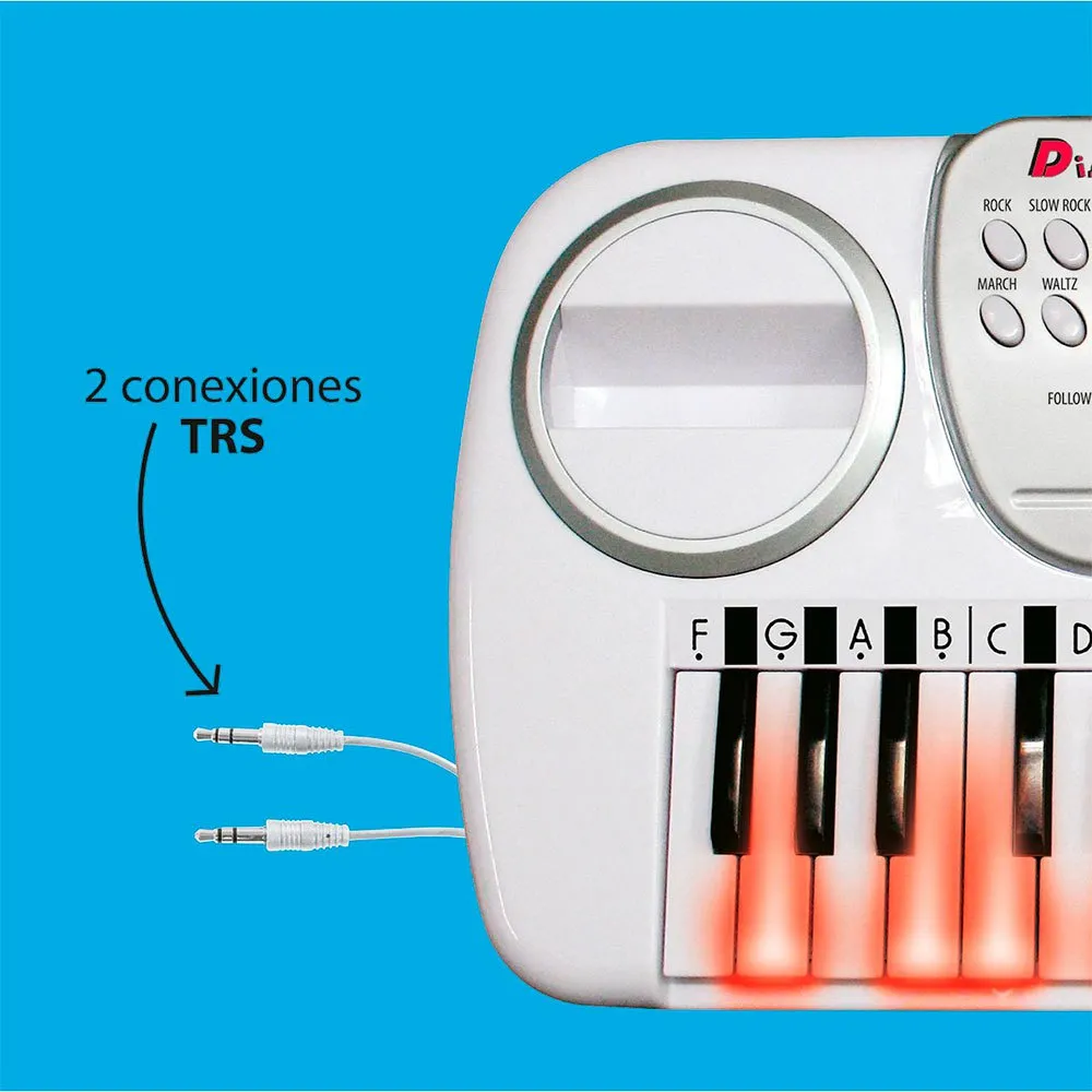 Teclado Electrónico Disco Con Taburete - Image 7