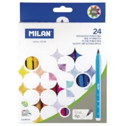 Milan Caja 24 Rotuladores Punta Fina