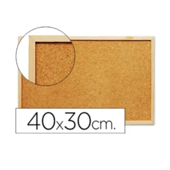Q-CONNECT Tablero De Corcho Mural 40x30 Cm